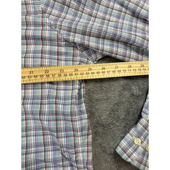 Peter Millar Button Up Shirt Mens Size XL Checker Long Sleeve Summer Comfort - Picture 6 of 8
